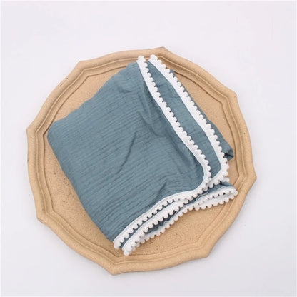 Organic Cotton Tassel Baby Throws