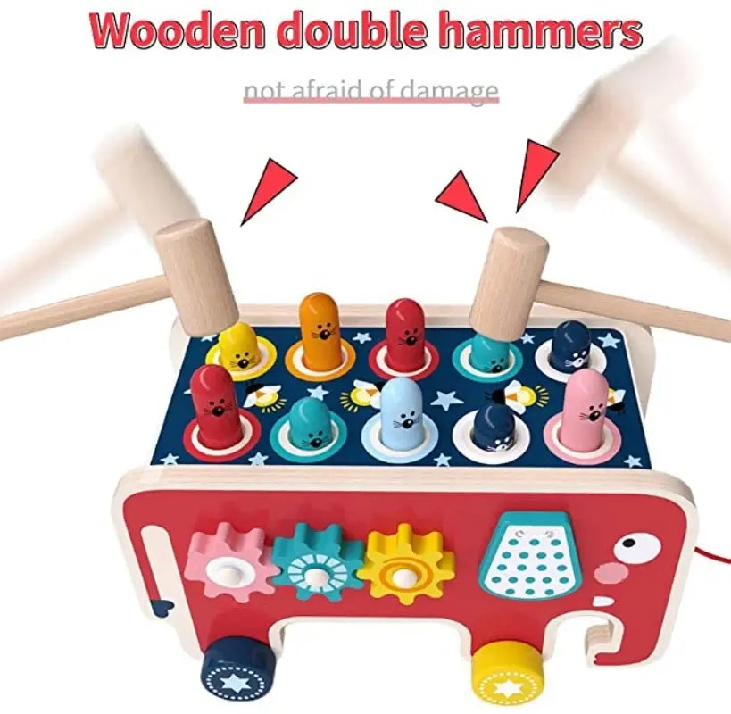 Kids Wooden Hammer Playset