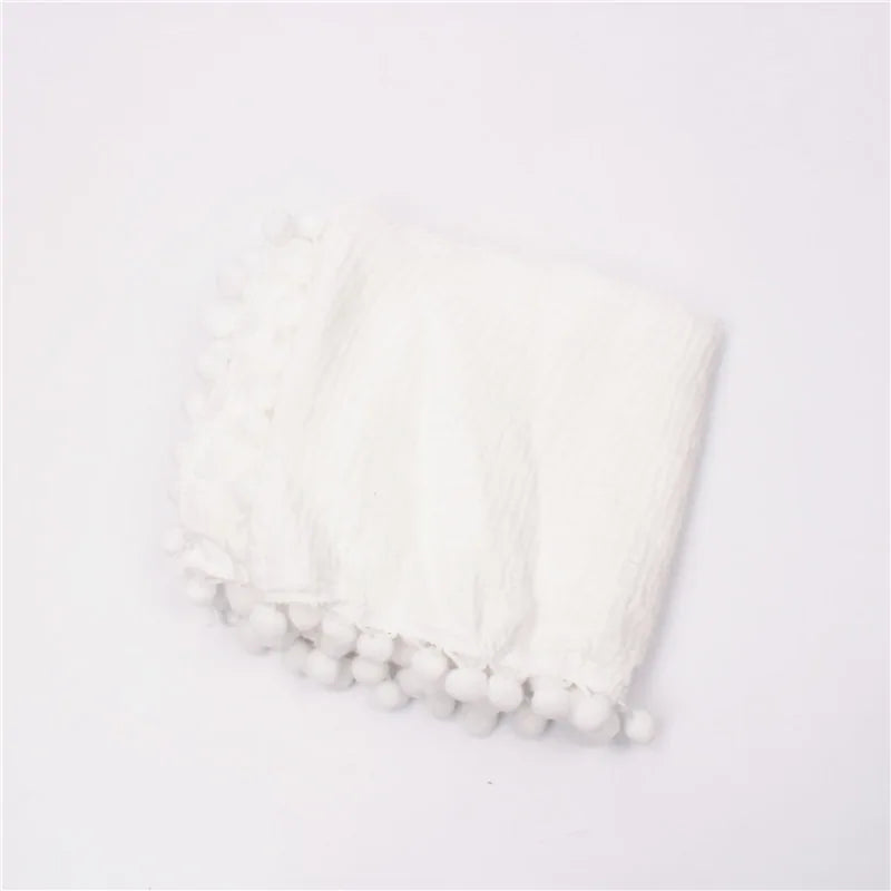 Organic Cotton Tassel Baby Throws