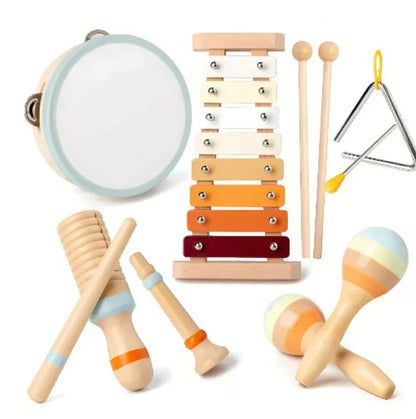 Kids Wooden Music Playset