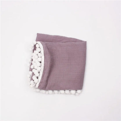 Organic Cotton Tassel Baby Throws