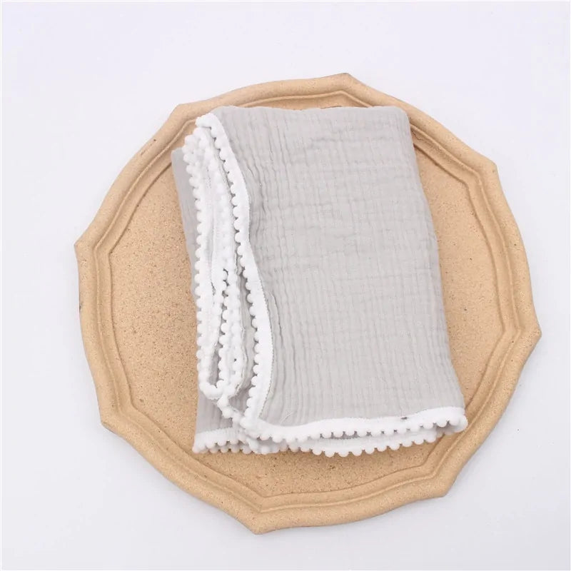 Organic Cotton Tassel Baby Throws