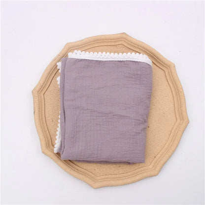 Organic Cotton Tassel Baby Throws