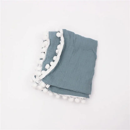 Organic Cotton Tassel Baby Throws